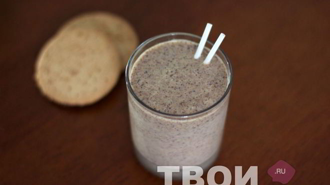 Рецепт Кремовый шейк с печеньем