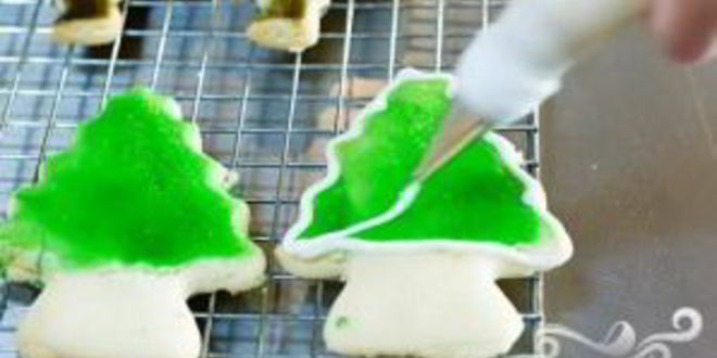 Рецепт новогоднее печенье с глазурью