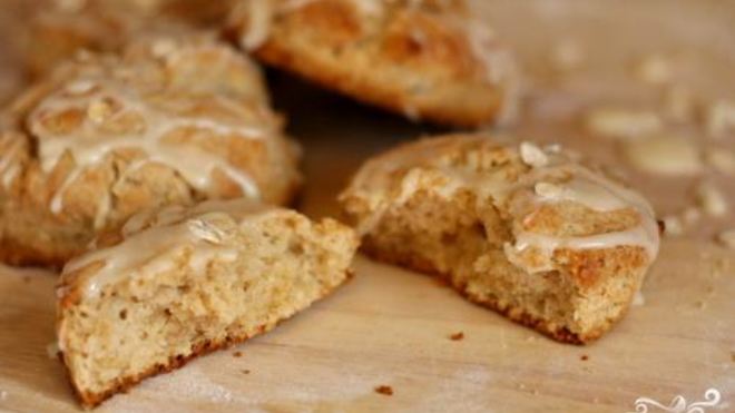 Рецепт Овсяное печенье с кленовой глазурью