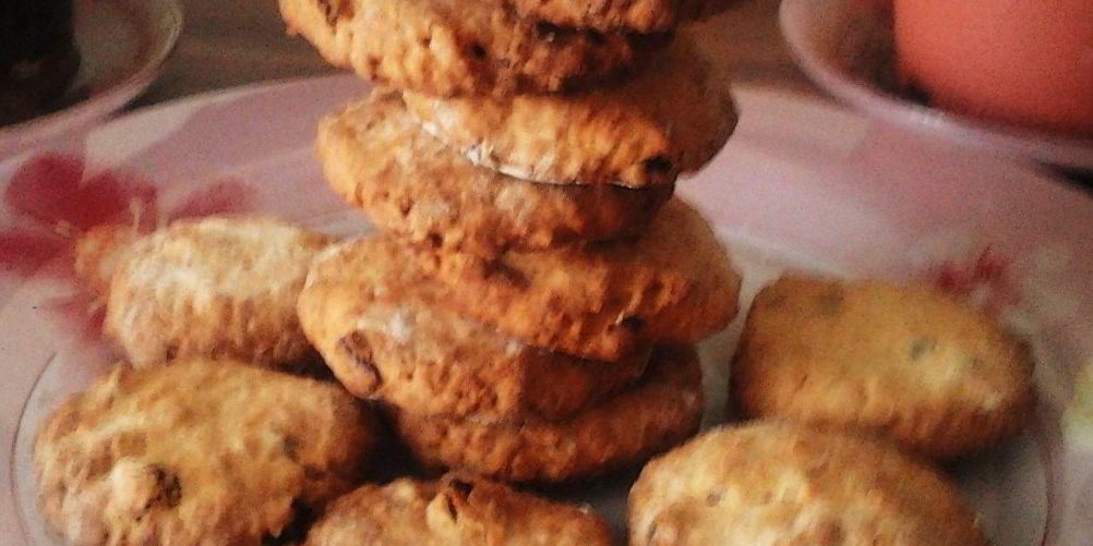 Рецепт кукурузное печенье с грецкими орехами