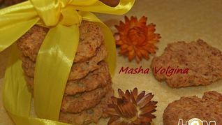 Рецепт Овсяное печенье с творогом и яблоком