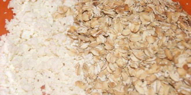 Рецепт овсяное печенье с творогом и яблоком