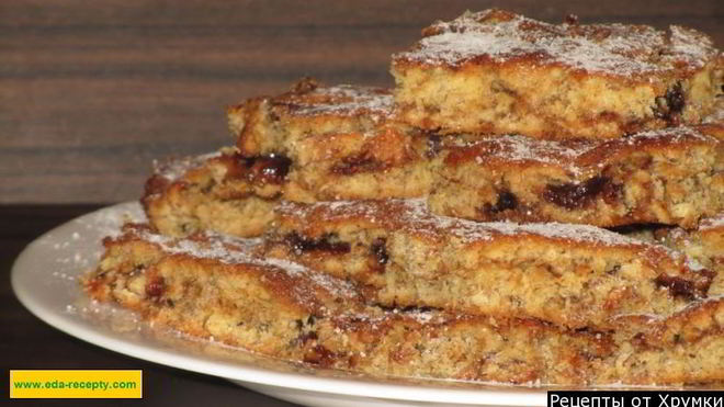 Рецепт Овсяное печенье с вареньем