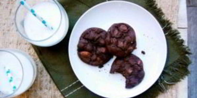 Рецепт печенье двойной шоколад с миндалем