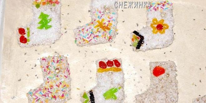 Рецепт печенье-коржики рождественский сапожок