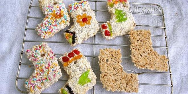 Рецепт печенье-коржики рождественский сапожок