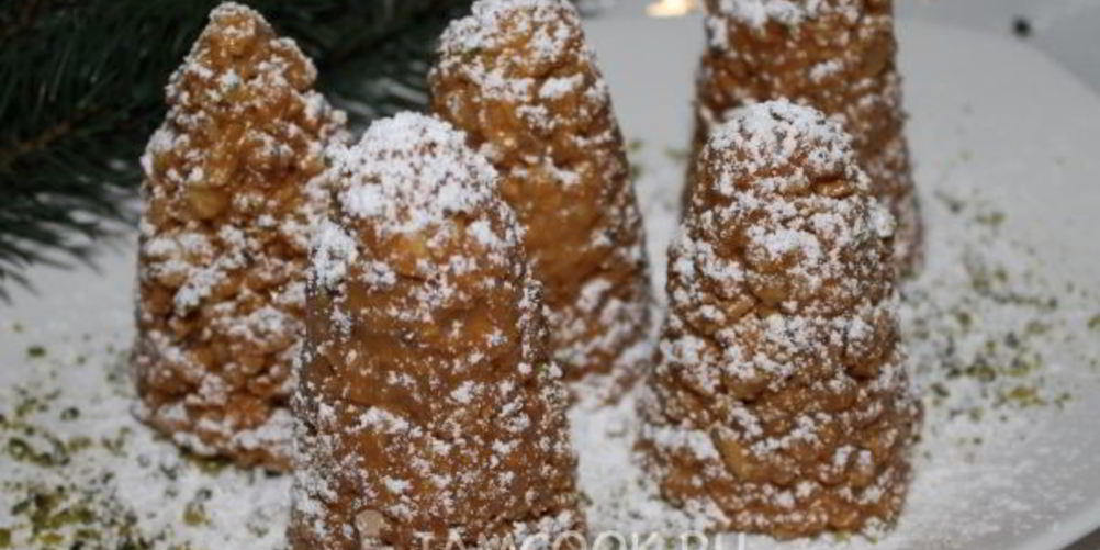 Как приготовить печенье новогодние шишки