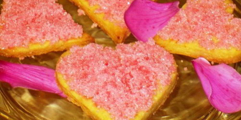 Как приготовить печенье розовые кристаллики