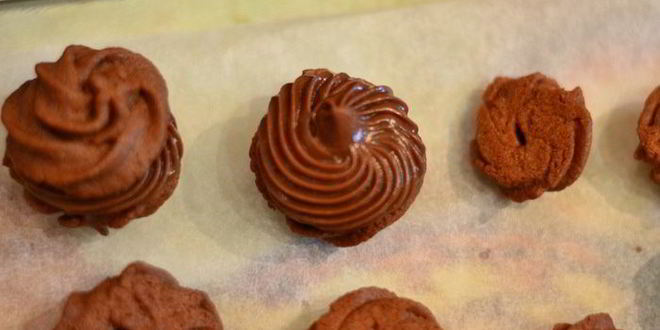 Рецепт печенье с кремом шоколадный поцелуй