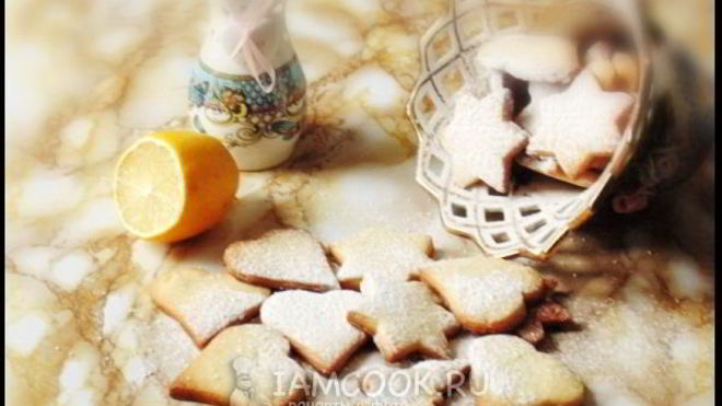 Рецепт Печенье с лимонной цедрой