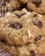 Печенье с шоколадом и овсяными хлопьями