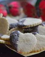 Печенье Сердечки в шоколаде