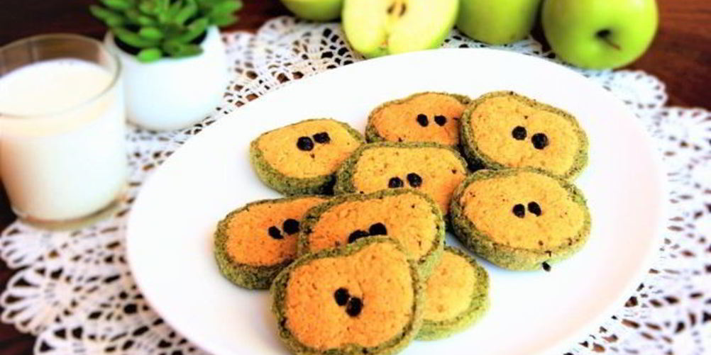 Как приготовить печенье зеленое яблоко
