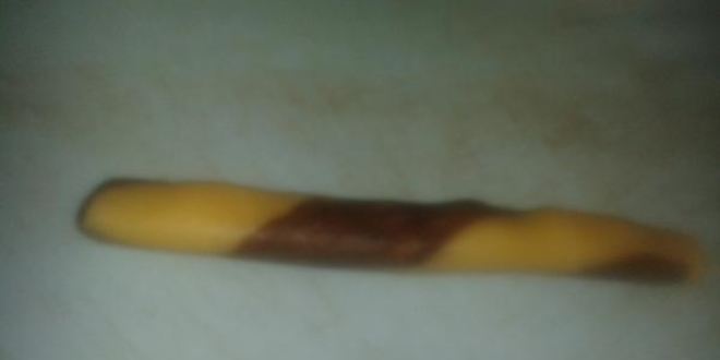 Рецепт песочное печенье посох деда мороза