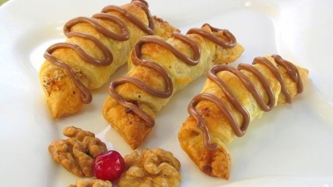 Рецепт Рогалики с орехами