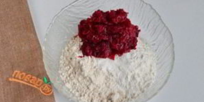 Рецепт свекольно-кунжутное печенье