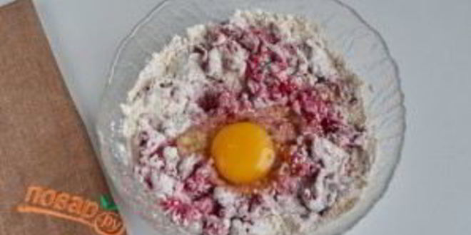 Рецепт свекольно-кунжутное печенье