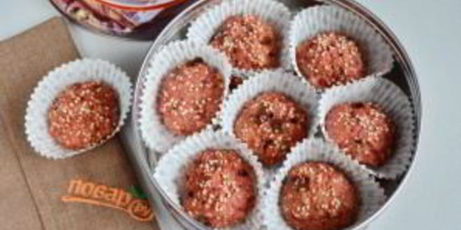 Рецепт свекольно-кунжутное печенье