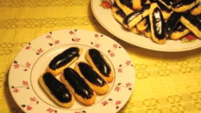 Рецепт Сырное заварное печенье в шоколаде