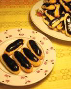 Сырное заварное печенье в шоколаде