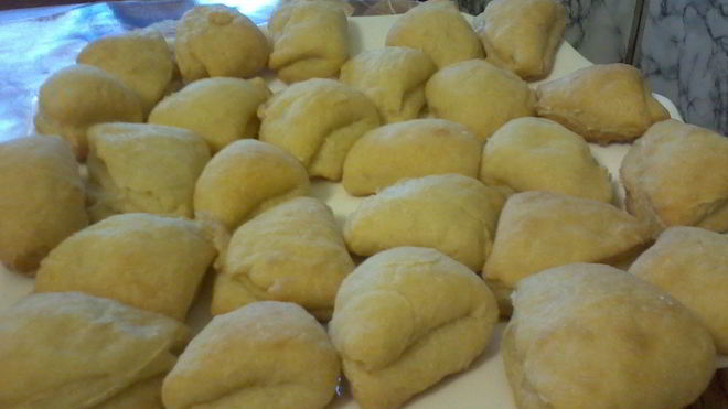 Рецепт Треугольное творожное печенье