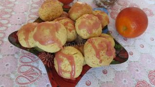 Рецепт Творожно апельсиновое печенье с глазурью