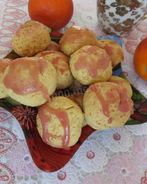 Творожно апельсиновое печенье с глазурью