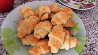 Рецепт Творожно-апельсиновые рогалики