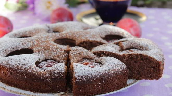 Рецепт Ароматный сливовый пирог