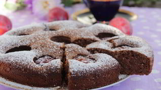 Рецепт Ароматный сливовый пирог