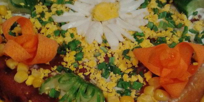 Рецепт бисквитный пирог без яиц с курицей и сладким перцем