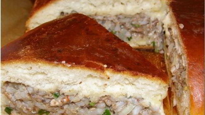 Рецепт Быстрый пирог с рыбными консервами