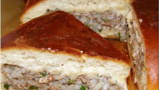 Рецепт Быстрый пирог с рыбными консервами