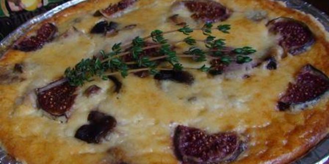 Рецепт инжирный киш с каштанами под сыром джюгас