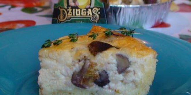 Рецепт инжирный киш с каштанами под сыром джюгас