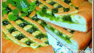 Рецепт Изумрудный творожный пирог