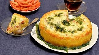 Рецепт Картофельный пирог с сельдью