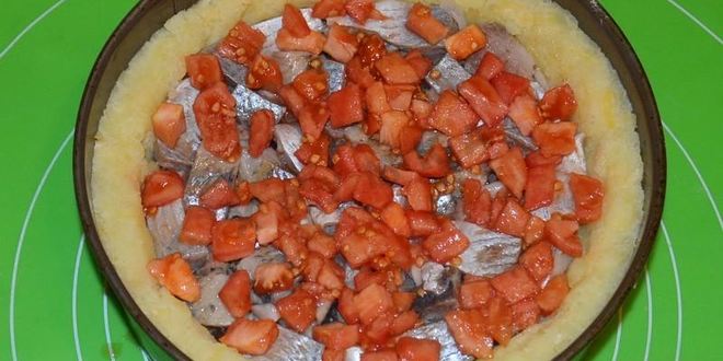 Рецепт картофельный пирог с сельдью