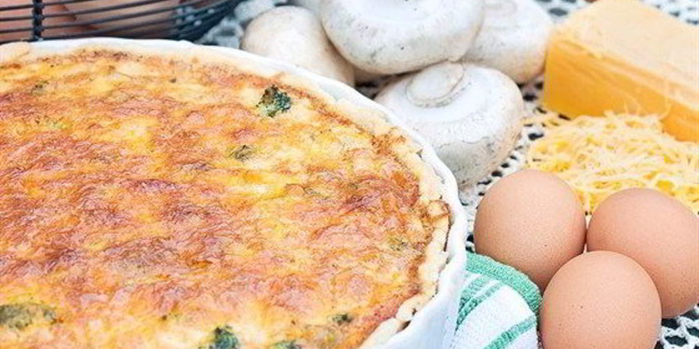 Как приготовить киш с грибами и сыром фонтина