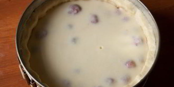 Рецепт киш с клубникой