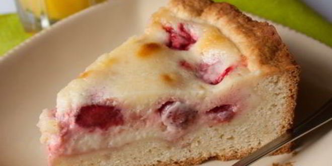 Рецепт киш с клубникой