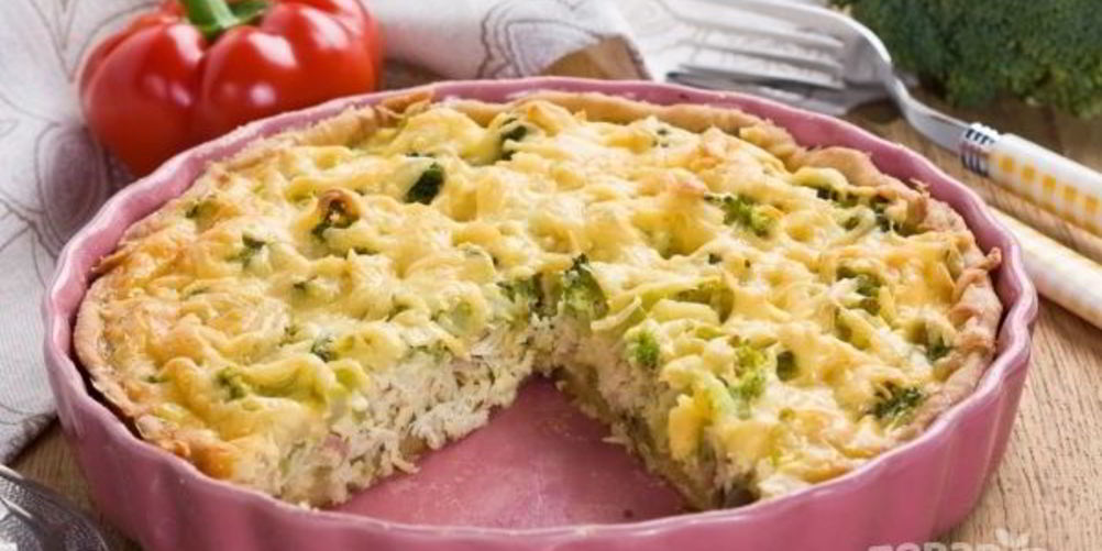 Рецепт киш с грибами и курицей