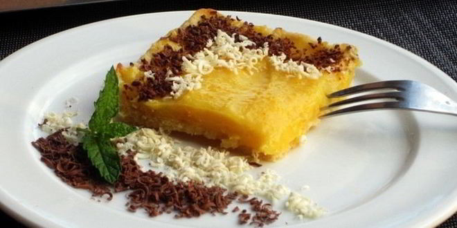 Рецепт кокосовый пирог с апельсиновым кремом