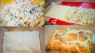 Рецепт Ленивый пирог с сулугуни