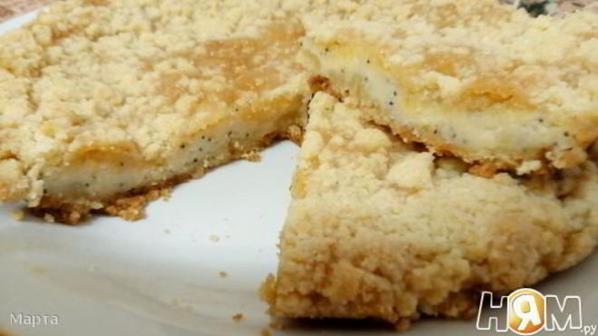 Рецепт Лимонно-творожный пирог