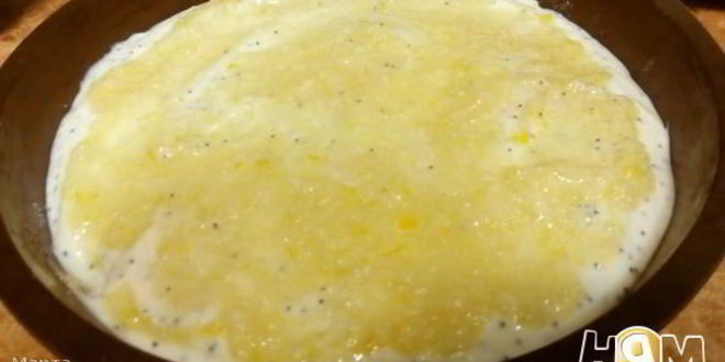 Рецепт лимонно-творожный пирог