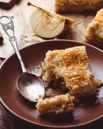 Насыпной яблочный пирог с яблоками за 7 минут