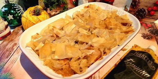 Рецепт пастуший пирог с корочкой из слоеного теста