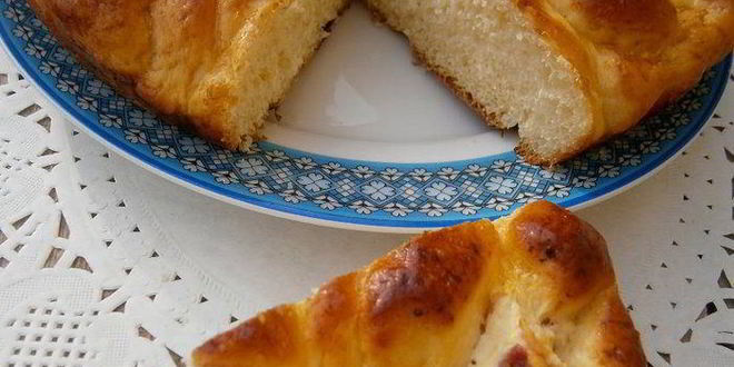 Рецепт пирог из картофельного теста с творогом и беконом