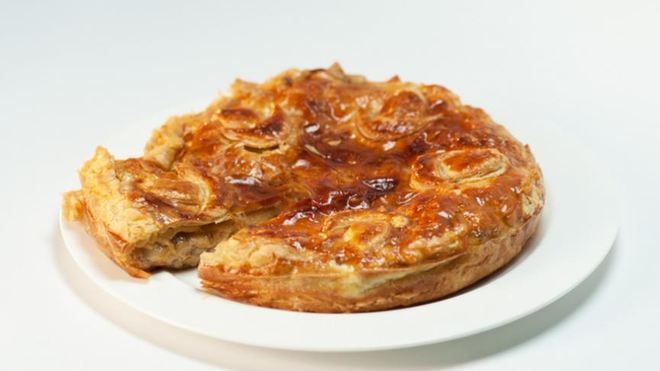 Рецепт Пирог из слоеного теста с шампиньонами